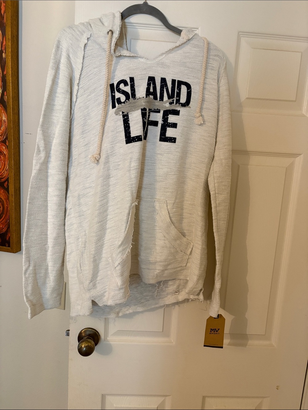 MV Sport Island Life White Hoodie Sweatshirt